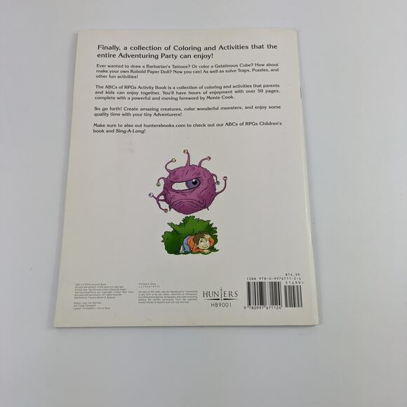 The ABCs of RPGs Activity Book (HB9001) Perfect Paperback Unused Geeky Coloring - Picture 4 of 9